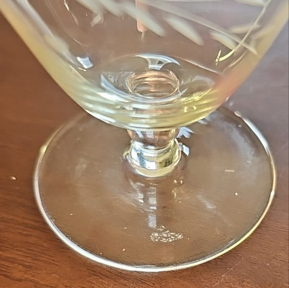 Willow Moon by Pioneer Champagne/Sherbet Clear Glass‎ Japan Vintage - Picture 6 of 8